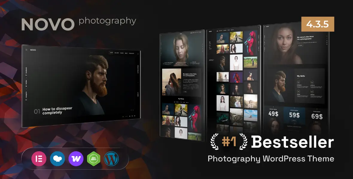 Novo Photography WordPress Theme