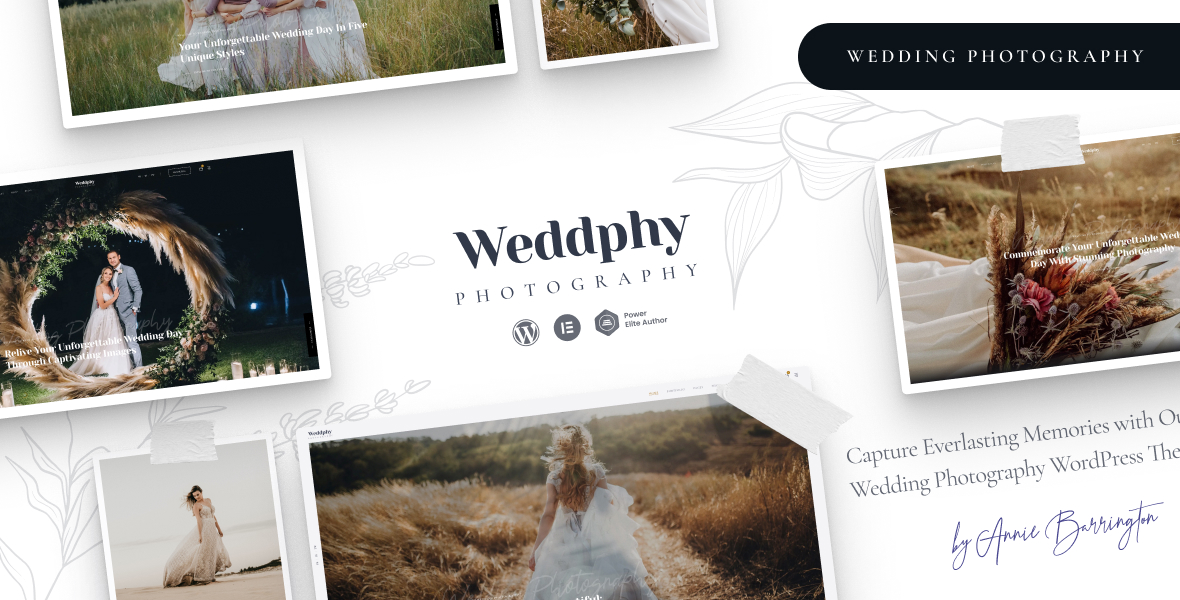 Weddphy Photography WordPress Theme