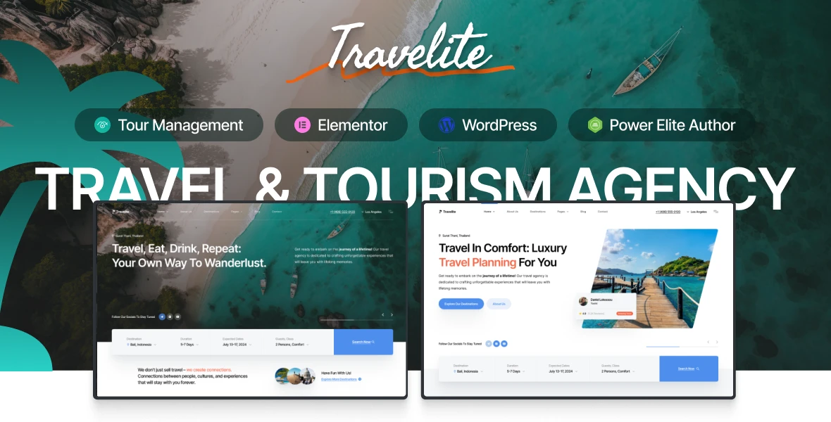Travelite - Travel Booking WordPress Theme