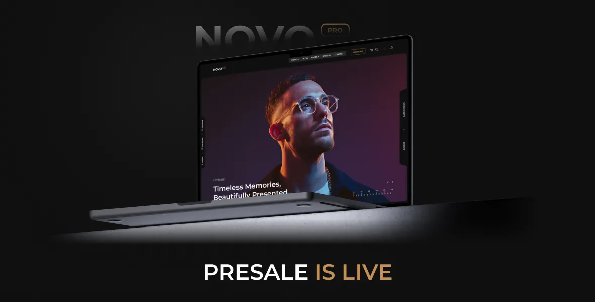 Novo Pro - Photography WordPress Theme Presale