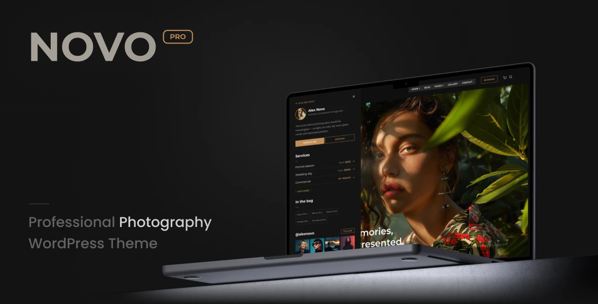 Novo Pro - Photography WordPress Theme